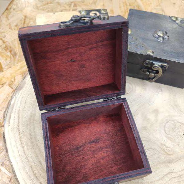 Scatolina in Legno color ciliegio – Scrigno Elegante per Bomboniere, Gioielli e Porta Fedi